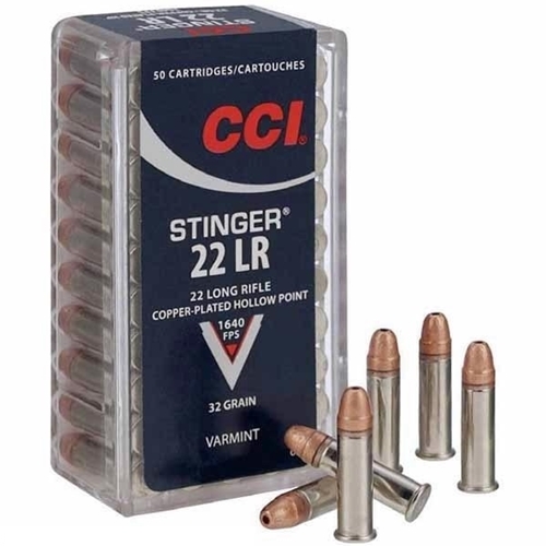 CCI Stinger HP .22 LR 32Gr CPHP 50/Box Ammunition
