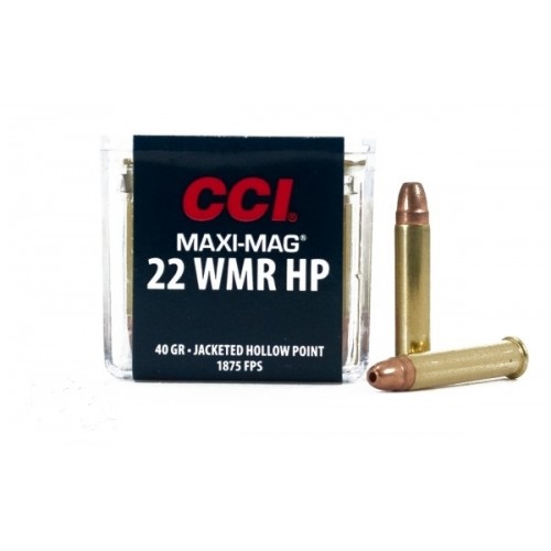 CCI Maxi Mag .22 WMR 40Gr JHP 50/Box Ammunition