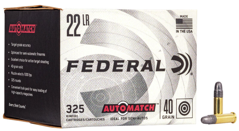 Federal Champion .22 LR Automatch 325/Box Ammunition