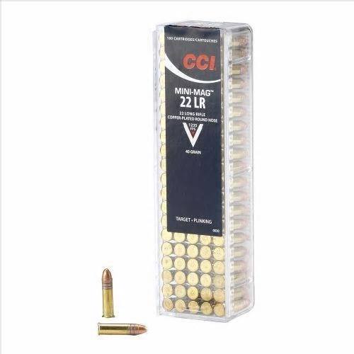 [(P)CCI0-0030] CCI Mini Mag .22 LR 40Gr Copper Plated RN 100/Box Ammunition