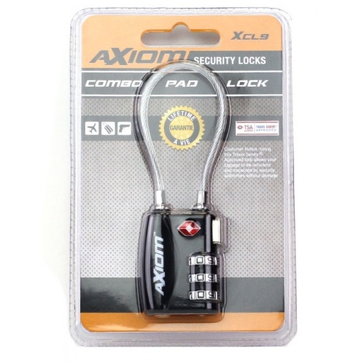 [AXIO-XCL9] Axiom Combination Cable Lock - Short