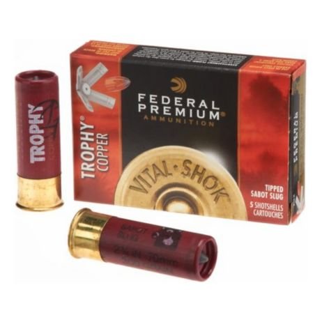 [FEDE-P151TC] Federal Vital Shok 12Ga 3" 300Gr Trophy Copper Sabot Slug 5/Box Ammunition